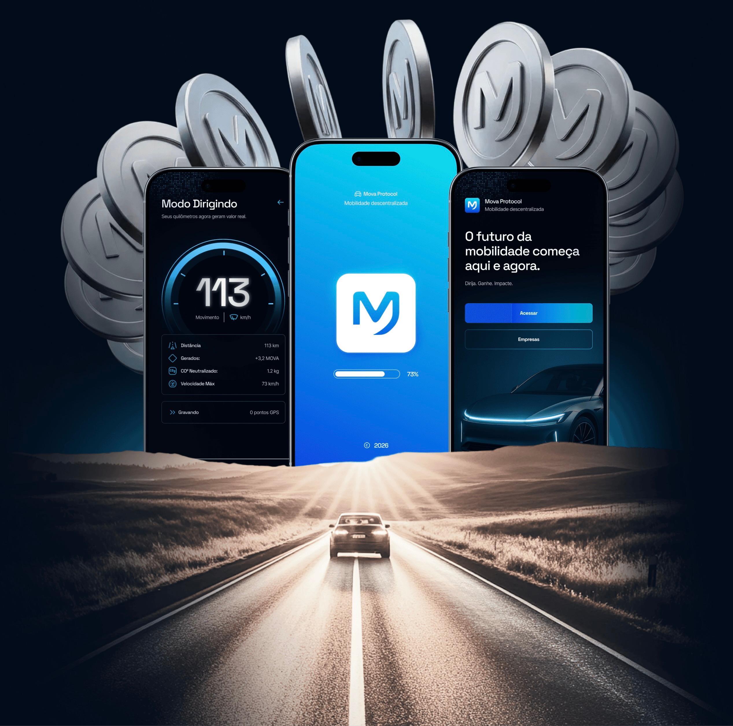 App Mova em ação