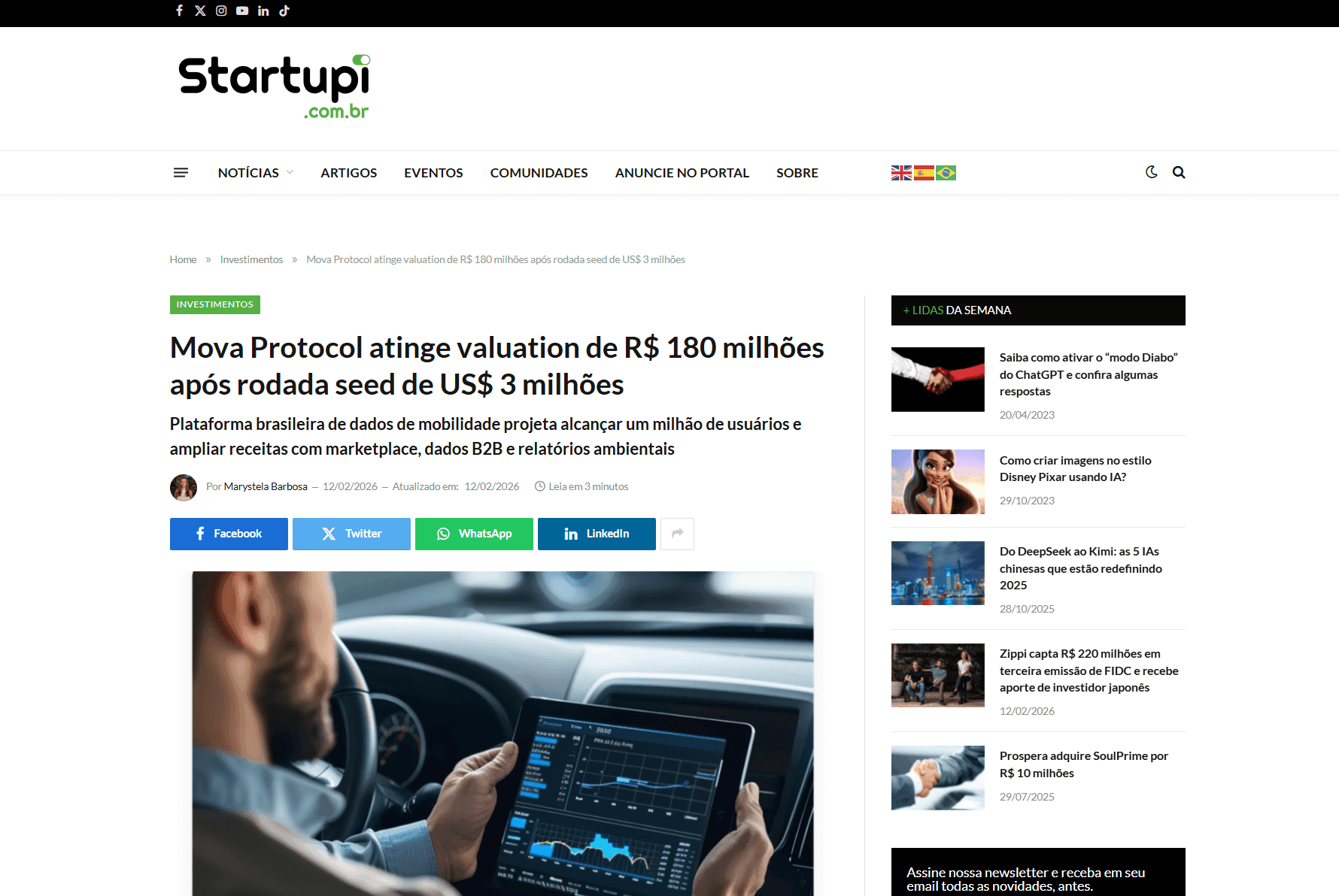 Mova no Startupi